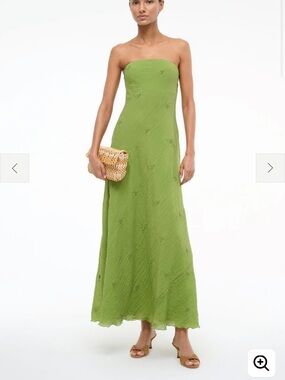 STAUD | Dresses | Staud Cassie Dress Garden Green | Poshmark